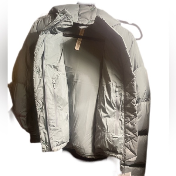 NWT Wunder Puff Medium Forest outdoor athletic 600-Down-Fill Cropped Jacket 12 - Picture 4 of 5